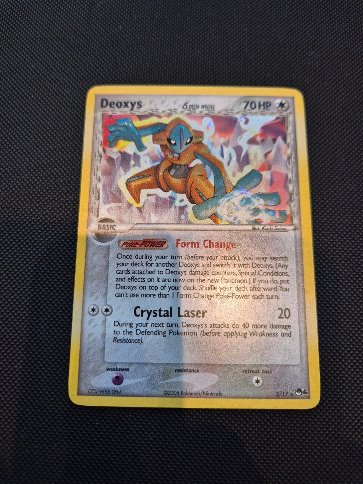 Pokémon Deoxys 2/17 NM, Ophalen of Verzenden, Zo goed als nieuw