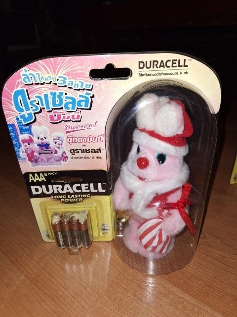 Duracell kerst konijn in verpakking uit Thailand mint in box, Ophalen of Verzenden, Zo goed als nieuw, Gebruiksvoorwerp
