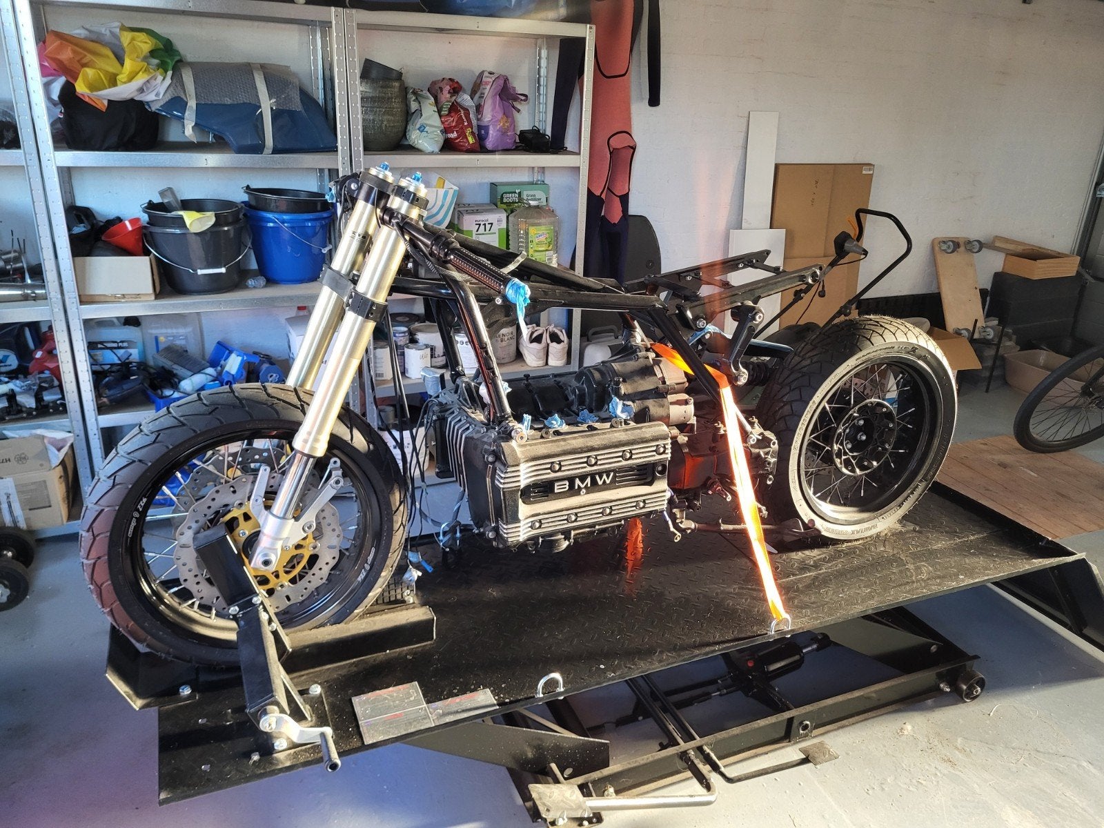 BMW K100 LT 1991 Cafe racer project, Cardan-aandrijving, 4 cilinders, Motorrijbewijs A, Gebruikt