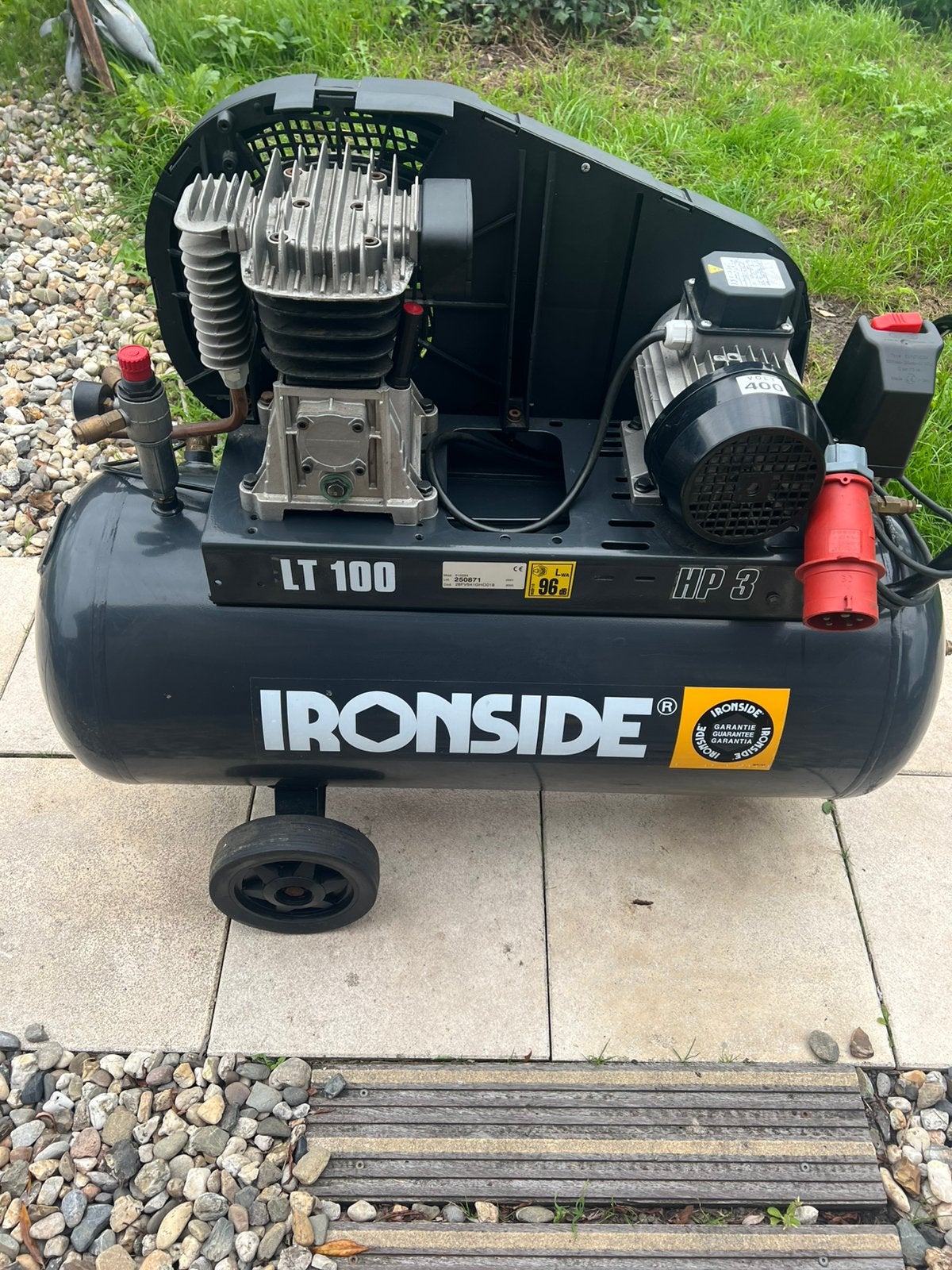 Ironside 100 ltr Compressor, 100 liter of meer, Ophalen, Zo goed als nieuw