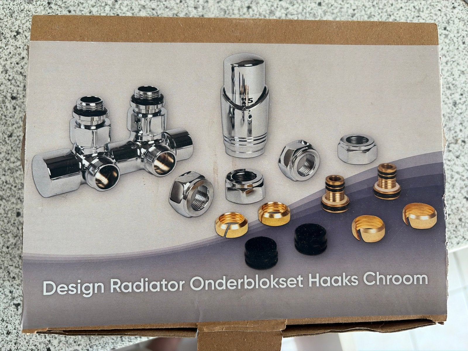 Design Radiator Onderblokset Haaks Chroom, Ophalen of Verzenden, Nieuw, Radiator