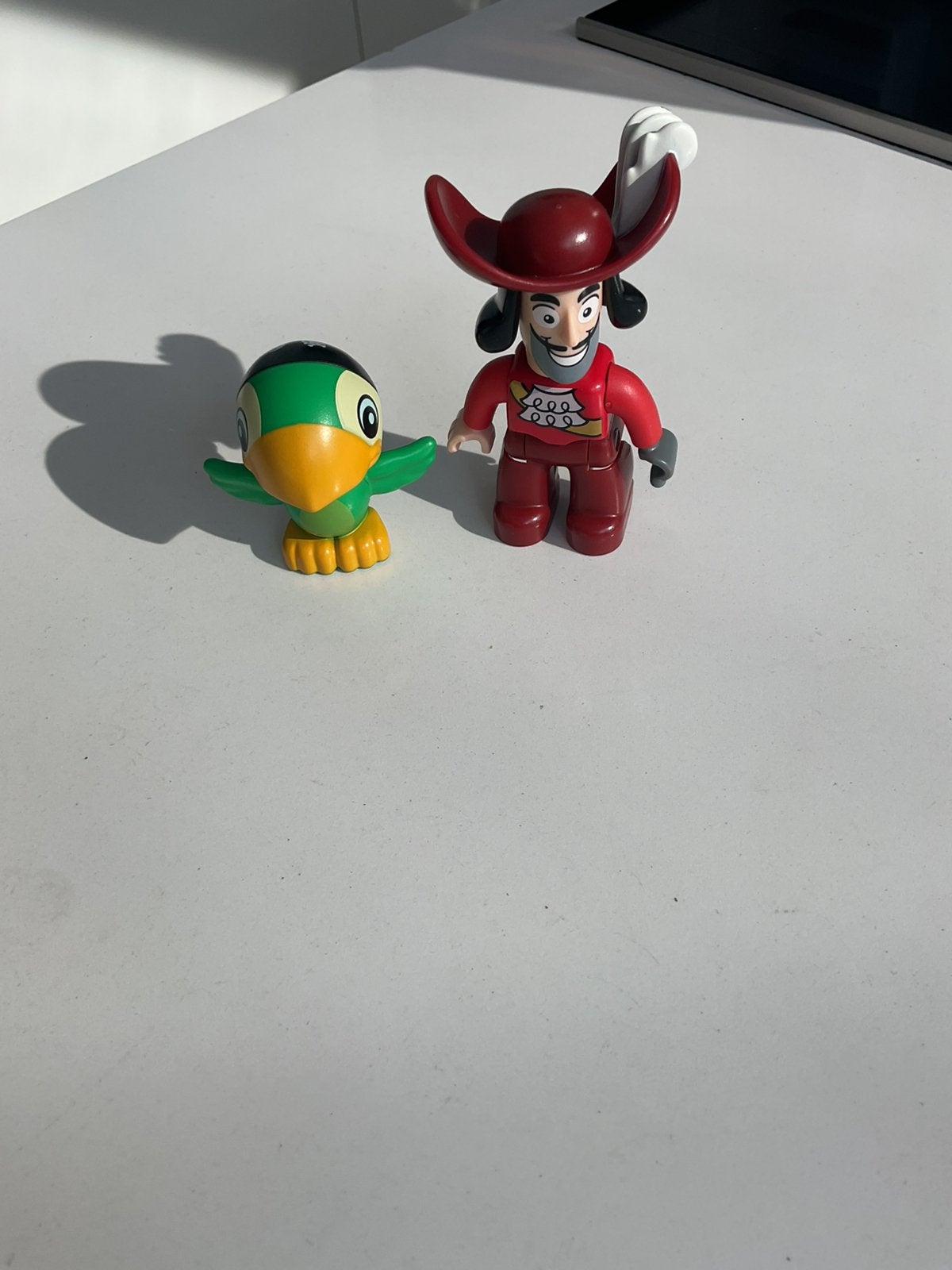 Piraten Kapitein Haak en piraten vogel van Lego Duplo, Ophalen, Zo goed als nieuw, Duplo