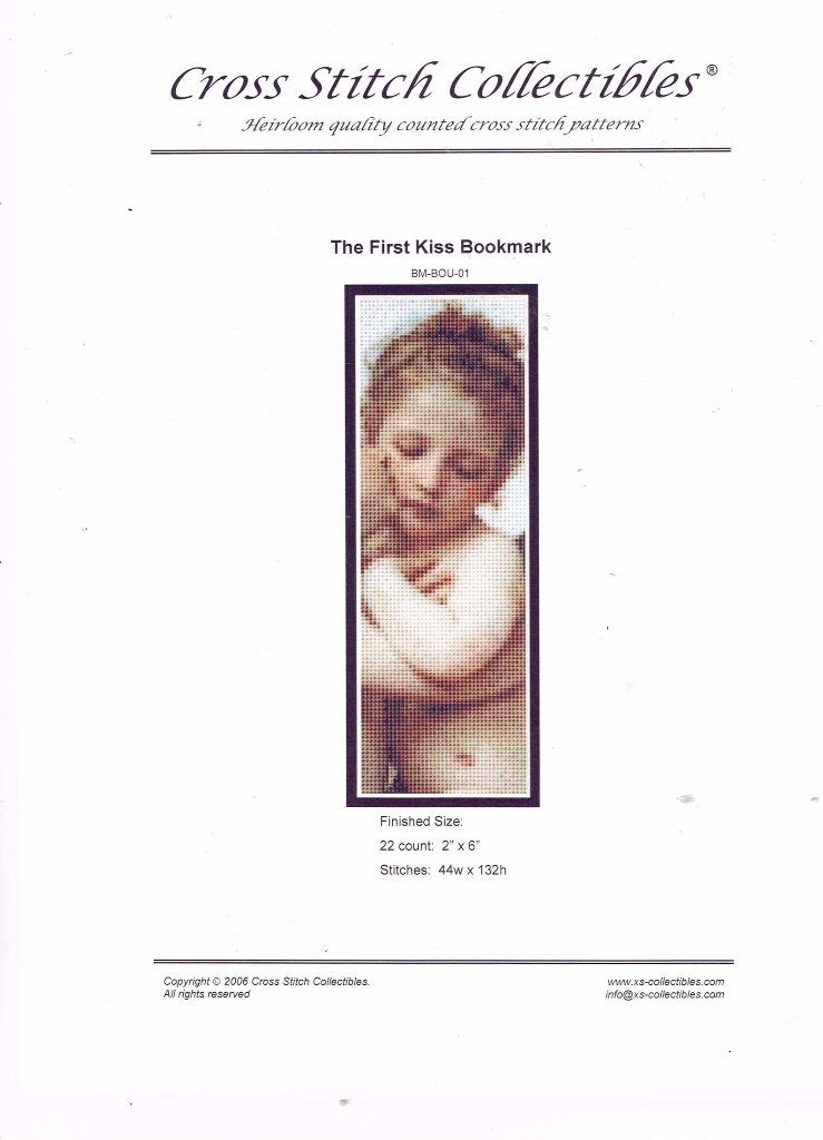 cross stitch collectibles - the first kiss bookmark, Ophalen of Verzenden, Zo goed als nieuw, Handborduren, Patroon