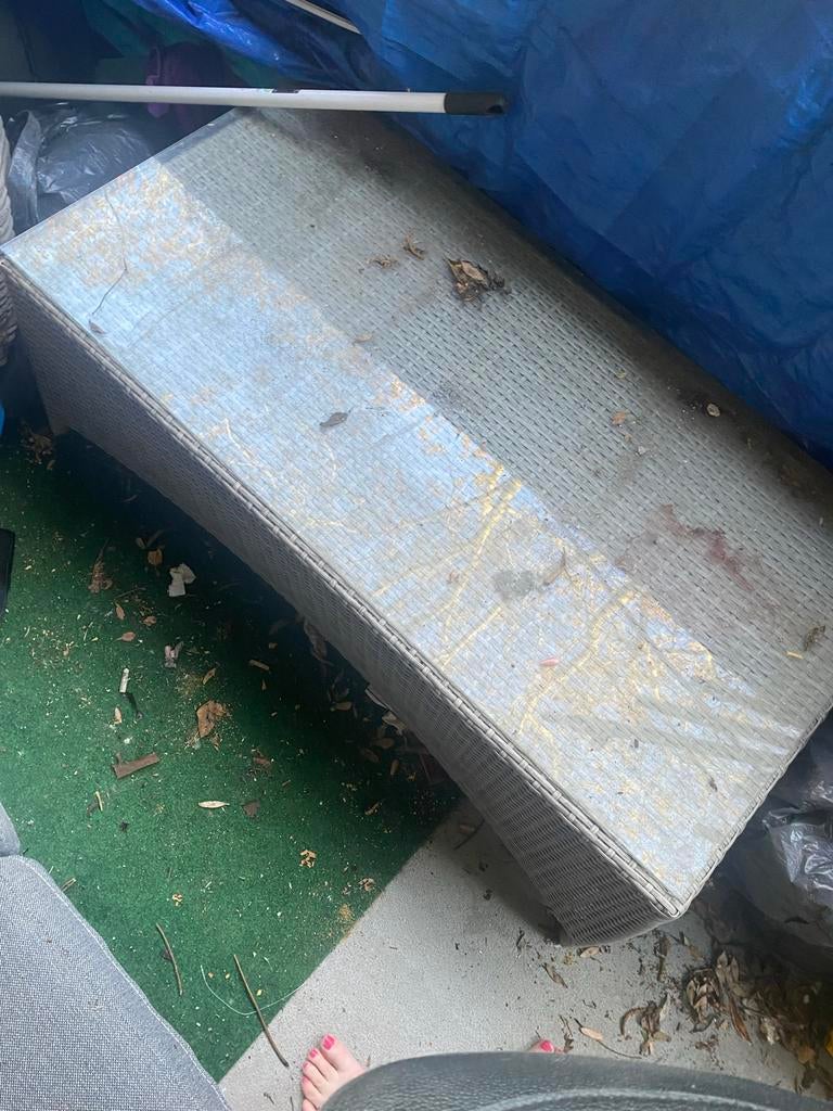 Compacte loungeset voor balkon of kleine tuin, Tuin en Terras, Vijvers, Ophalen, Gebruikt