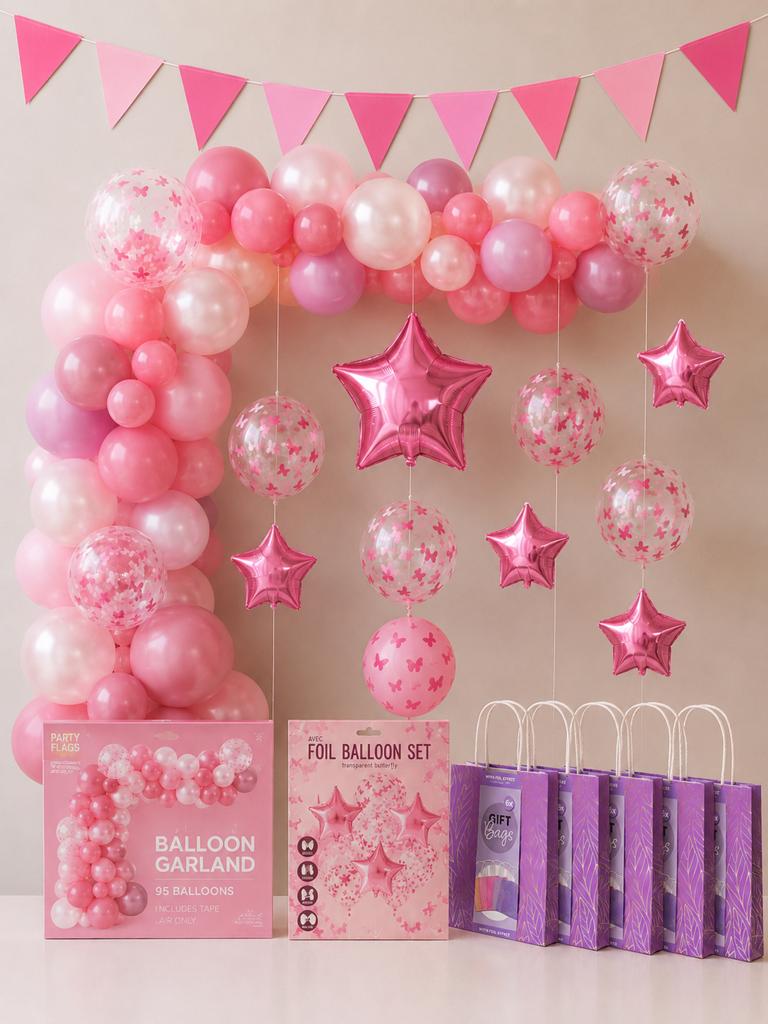 Complete decoratie set voor kinderfeestje, Hobby en Vrije tijd, Feestartikelen, Ophalen of Verzenden, Nieuw, Versiering, Verjaardag