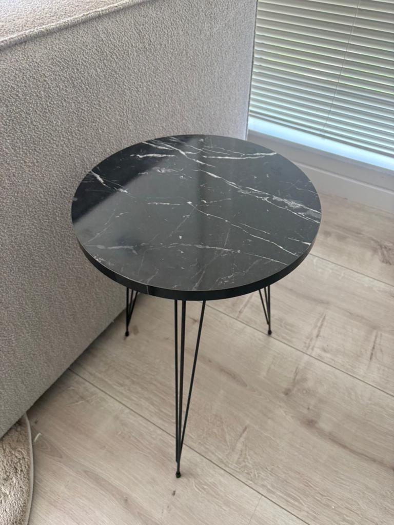 Bijzettafel loods 5, Ophalen, Rond, 50 tot 100 cm, Zo goed als nieuw