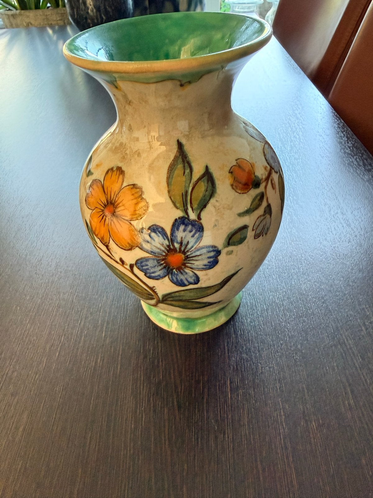 Prachtige vintage vaas met bloemmotief - Holland, Ophalen