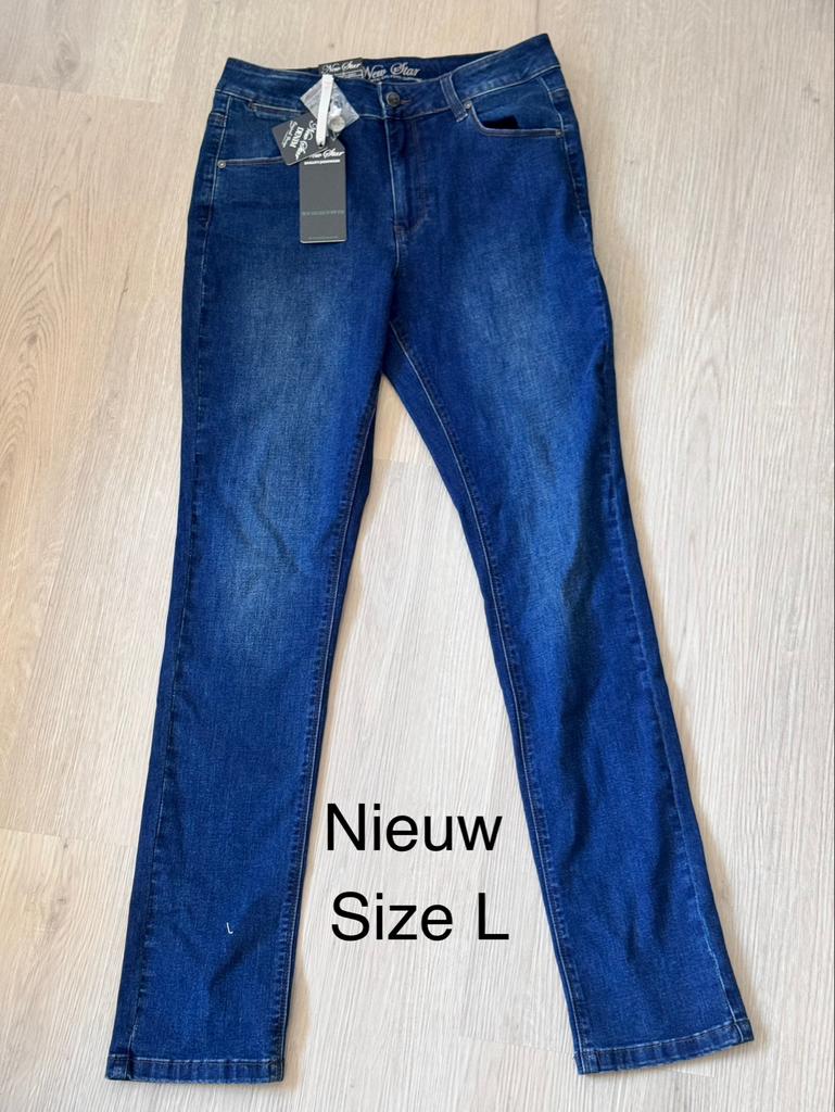 Nieuwe New Star Jeans - Maat L, Ophalen of Verzenden, Nieuw, Blauw, W33 - W36 (confectie 42/44)