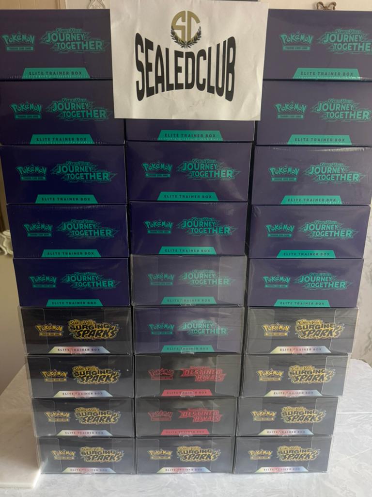 Pokemon sealed cases etbs en pre orders pitch black etc, Ophalen of Verzenden, Nieuw, Boosterbox