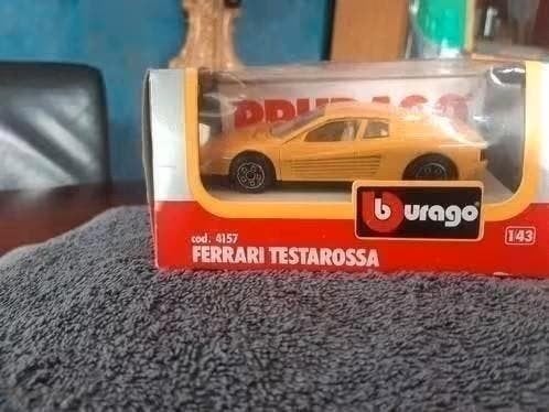 Burago Ferrari Testarossa Schaalmodel - Nieuw in Doos, Ophalen of Verzenden, Nieuw, Auto, Overige merken