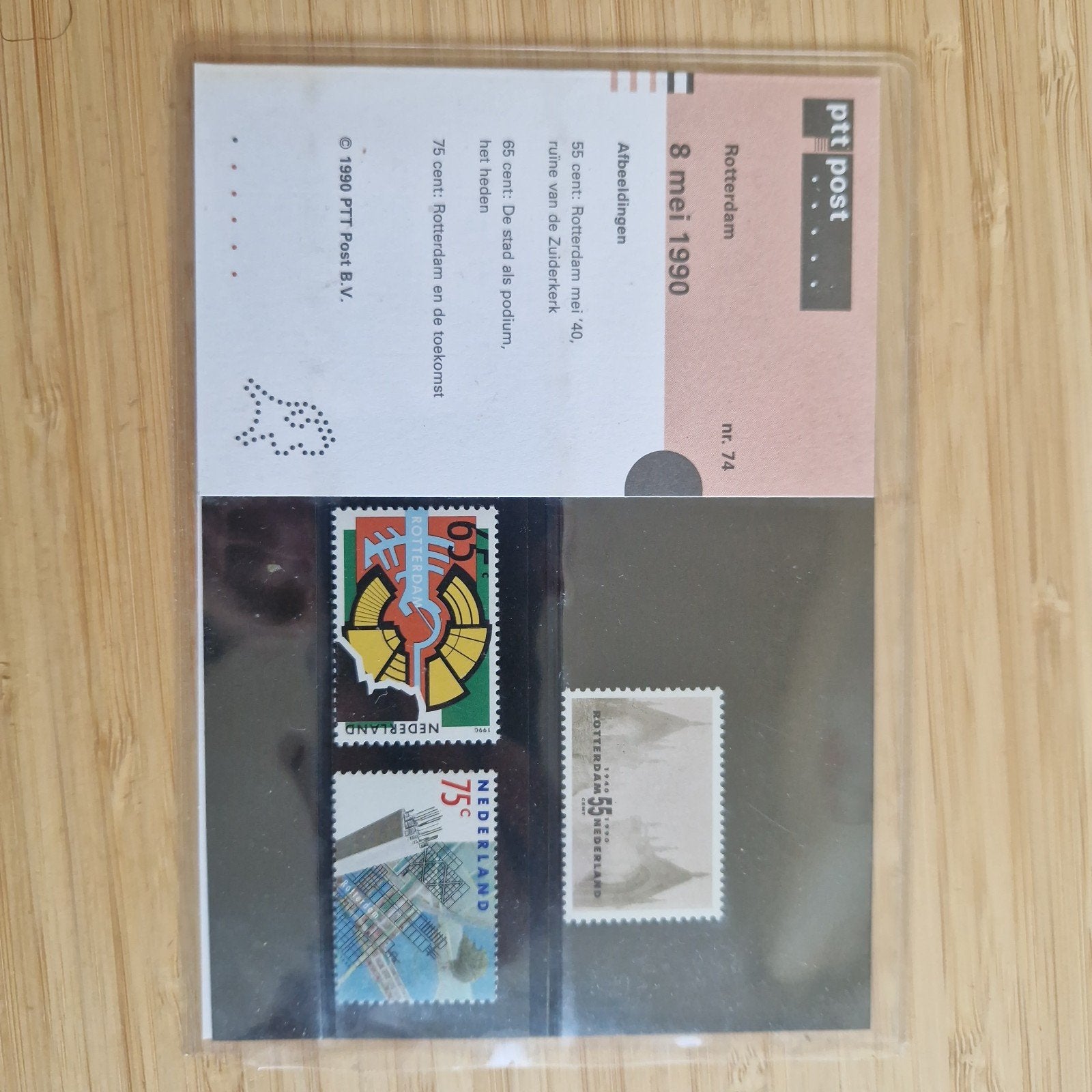postzegelmapje 74 Rotterdam, Verzamelen, Telefoonkaarten, Ophalen of Verzenden