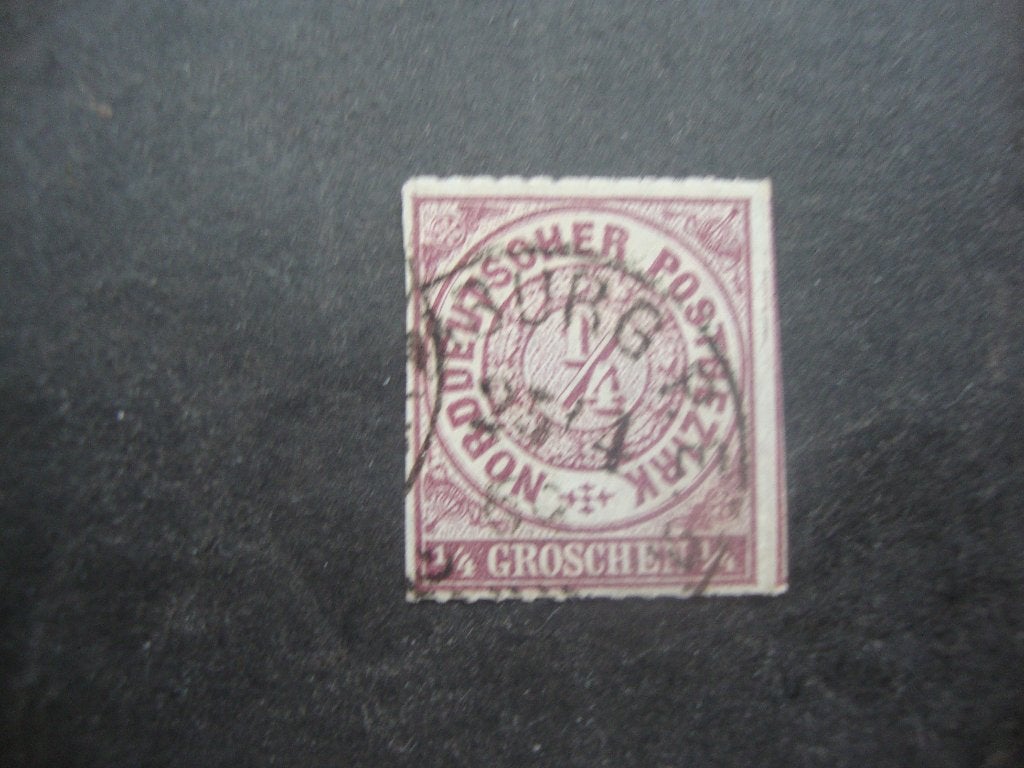 Norddt. Postbezirk nr. 1 Gestempeld., Ophalen of Verzenden, Duitse Keizerrijk, Gestempeld