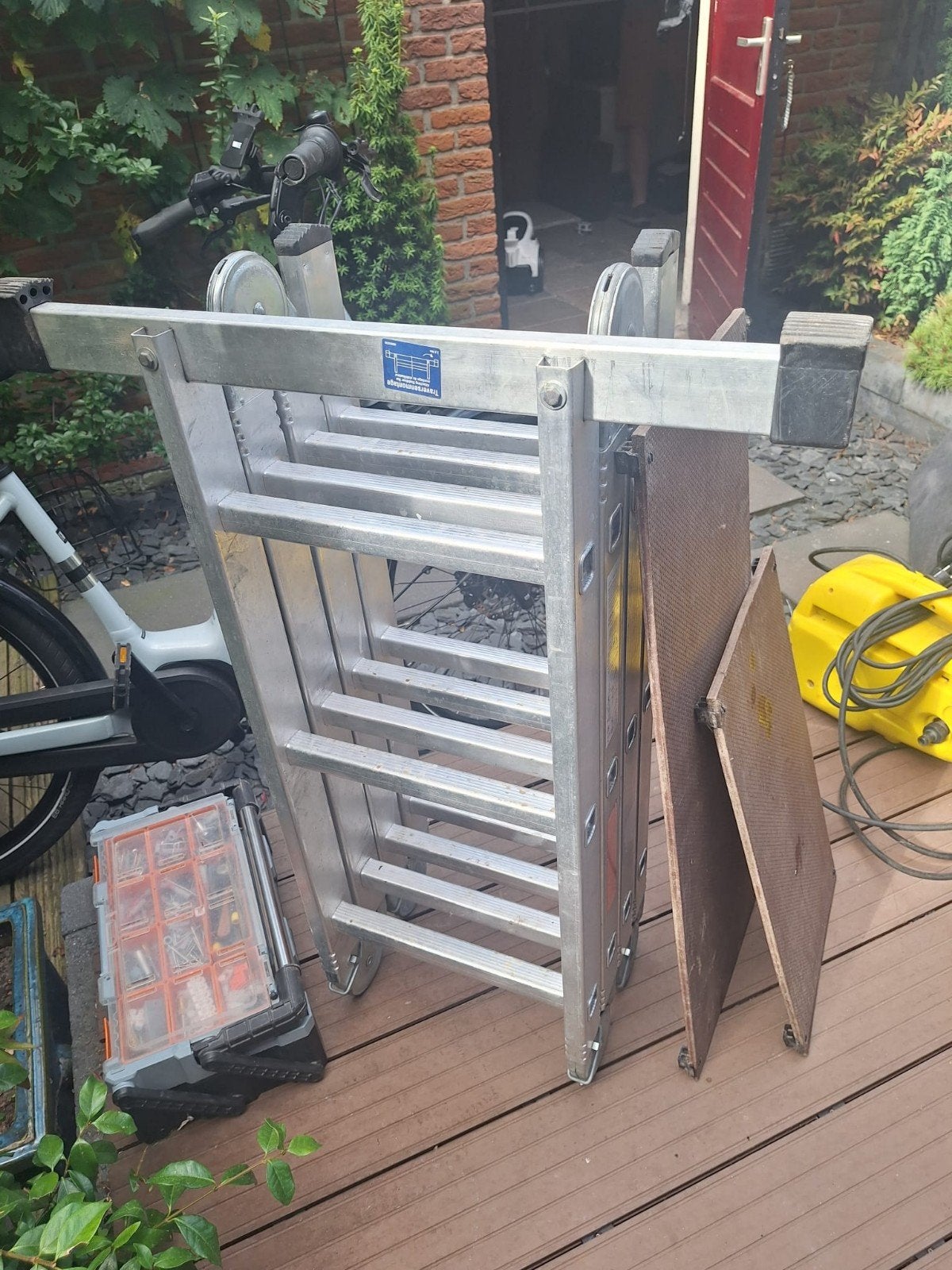 ALPE Hymer No. 70073 Multifunctionele Ladder 4x3, Doe-het-zelf en Verbouw, Ladders en Trappen, Ophalen