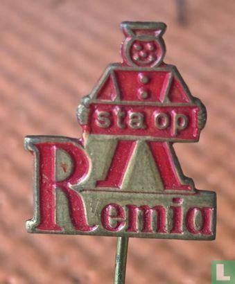 Speldje - Sta op Remia [rood], Ophalen of Verzenden, Zo goed als nieuw, Merk, Speldje of Pin