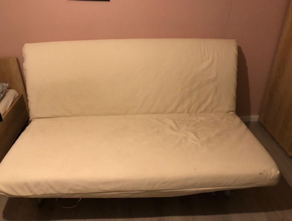 Bedbank, Ophalen, Gebruikt, Tweepersoons, 160 cm