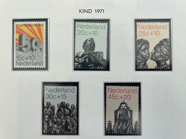 1971 Postfris 5x Zomerzegels NVPH 985#989, Ophalen of Verzenden, Na 1940, Postfris