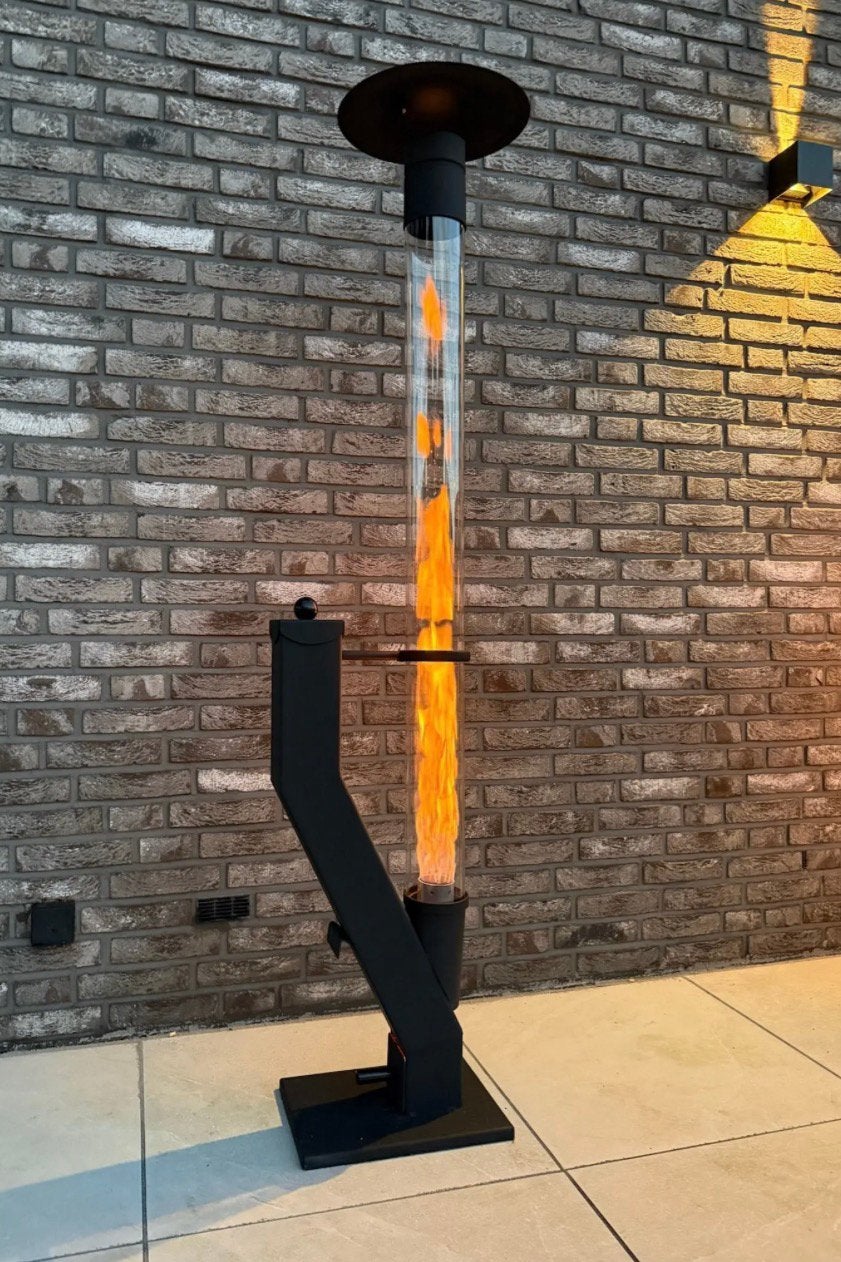 Flamesa pallets buiten haard, Ophalen, Zo goed als nieuw, Vloer