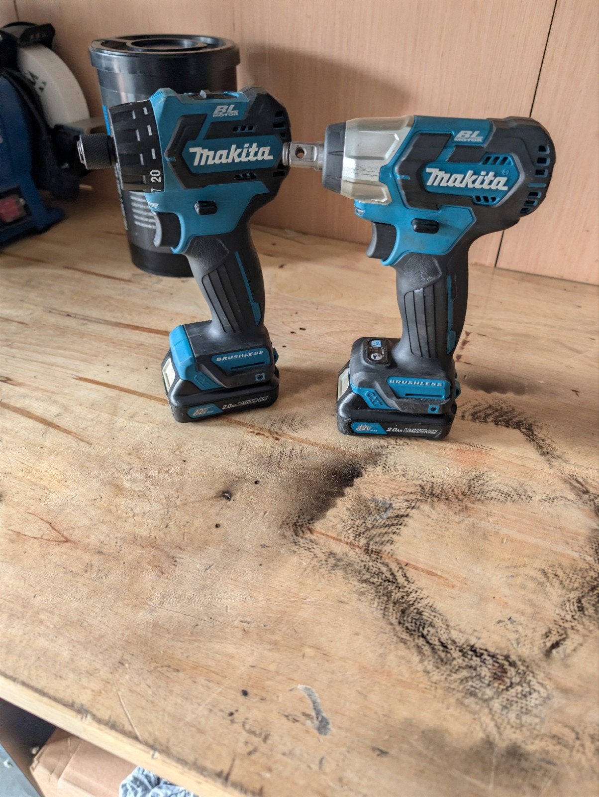 makita 12V schroefmachine/slagmoersleutel, Doe-het-zelf en Verbouw, Gereedschap | Boormachines, Ophalen of Verzenden, Gebruikt
