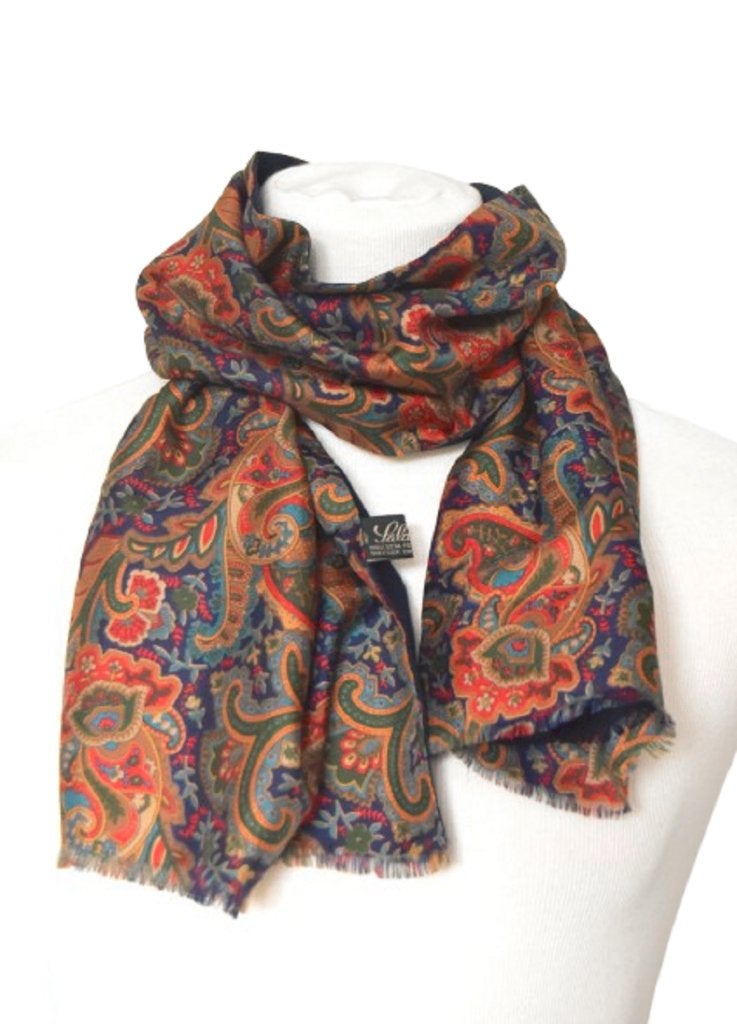 Salderini zijden + wollen sjaaltje, shawl, multicolor, Maat 52/54 (L), Salderini, Verzenden, Nieuw