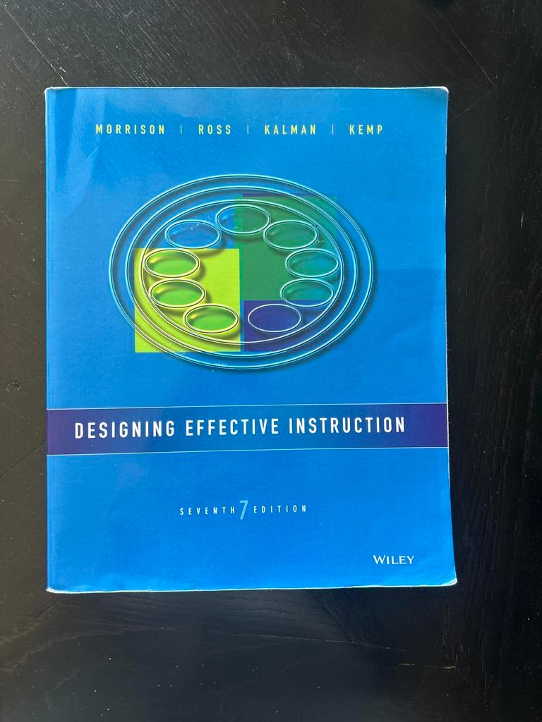 Designing Effective Instruction - Zevende Editie, Boeken, Ophalen of Verzenden, Zo goed als nieuw