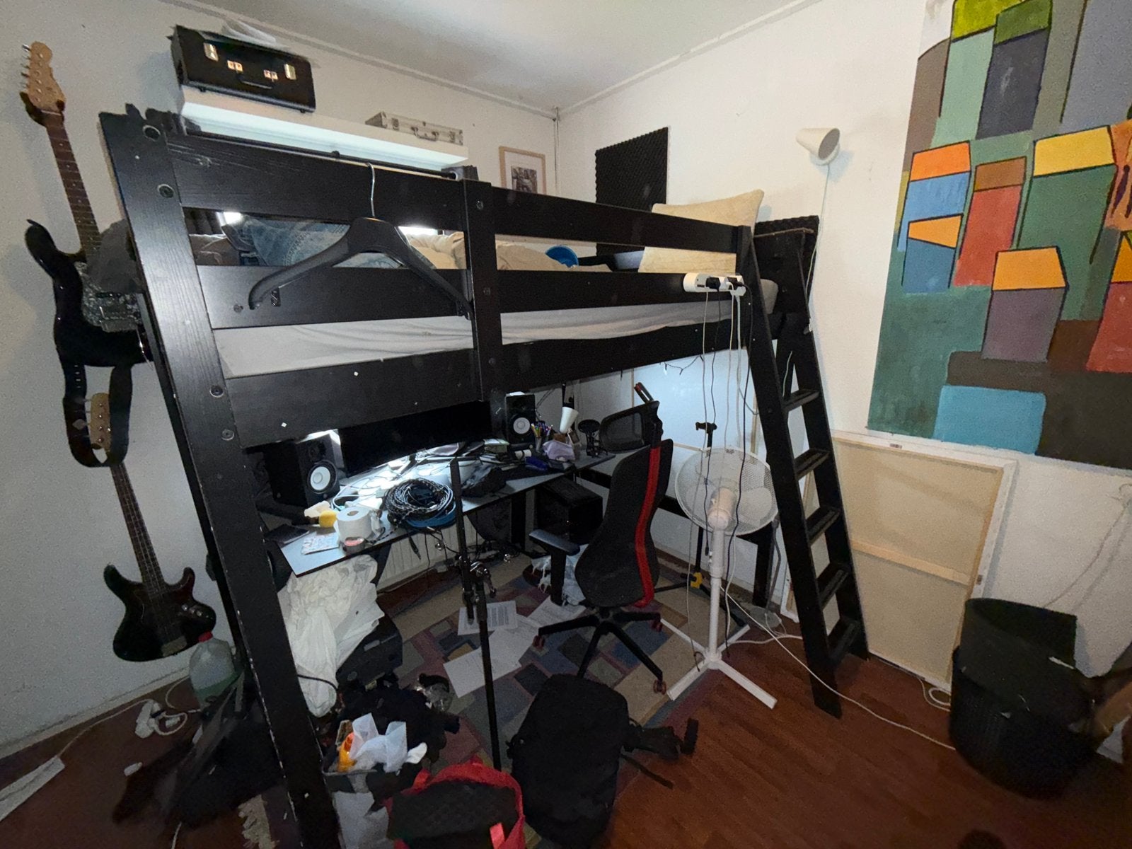 Hoogslaper tweepersoons 140x200cm, Huis en Inrichting, Ophalen, Hoogslaper, Tweepersoons, 140 cm