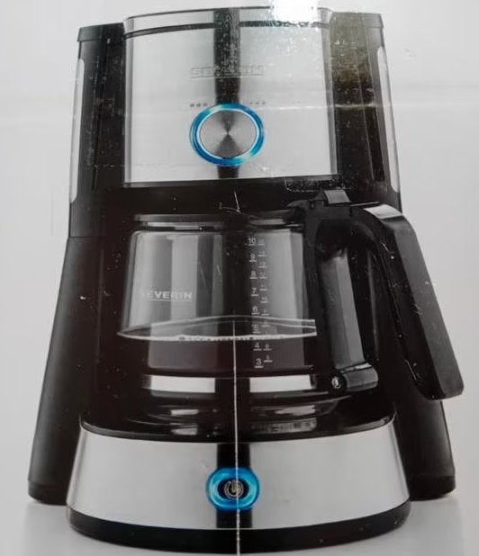 Severin Koffiezetapparaat - Zwart/RVS, 10 kopjes of meer, Gemalen koffie, Ophalen of Verzenden, Koffiemachine