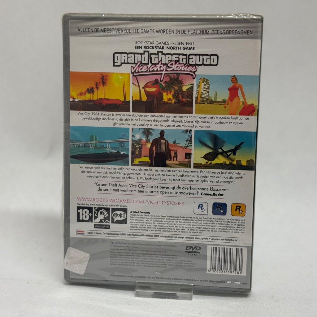 PS2 GTA Vice City Platinum (SEALED), Spelcomputers en Games, Games | Sony PlayStation 2, Sony, Zo goed als nieuw, Support@sony.com