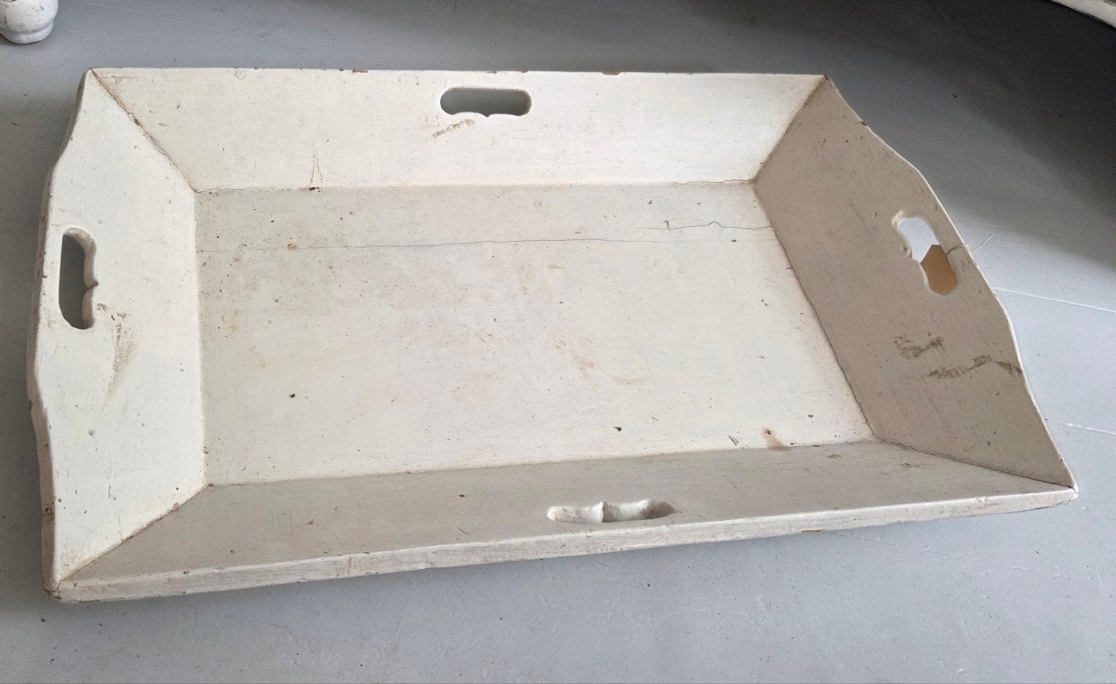 Oude Brocante houten mangelbak of dienblad
43 bij 69 cm, Ophalen of Verzenden