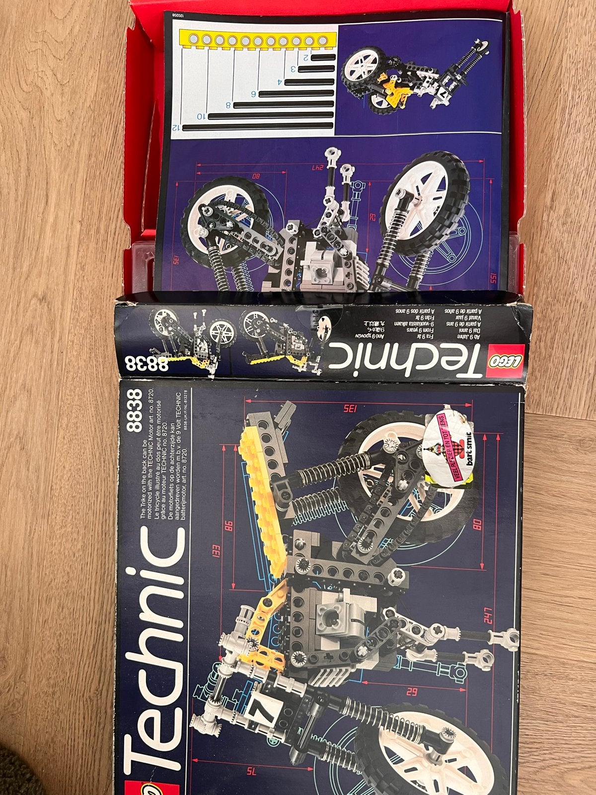 LEGO Technic 8838 Motorfiets met doos en instructies, Ophalen of Verzenden, Zo goed als nieuw, Overige merken