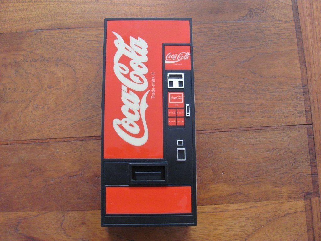 Transistor Radio Vintage Coca Cola automaat, Verzenden, Zo goed als nieuw, Transistorradio