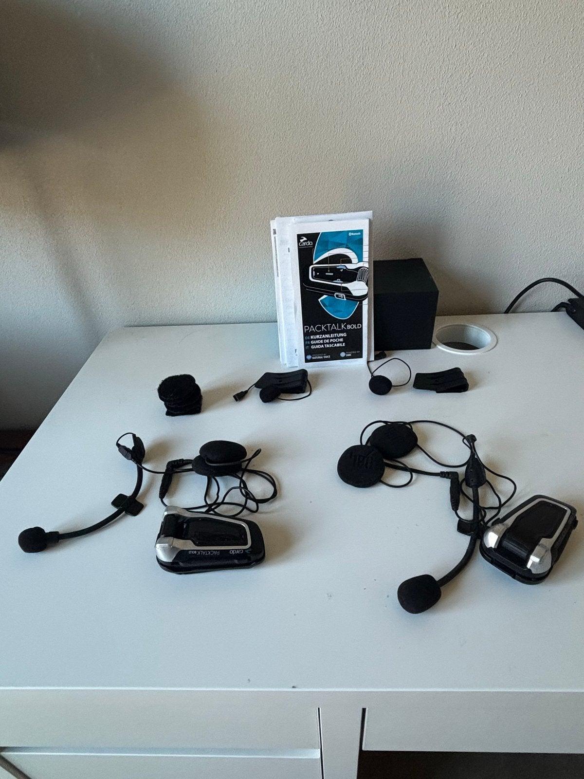 Cardo Packtalk Bold Duo Set - Zo goed als nieuw, Motoren, Verzenden, Gebruikt