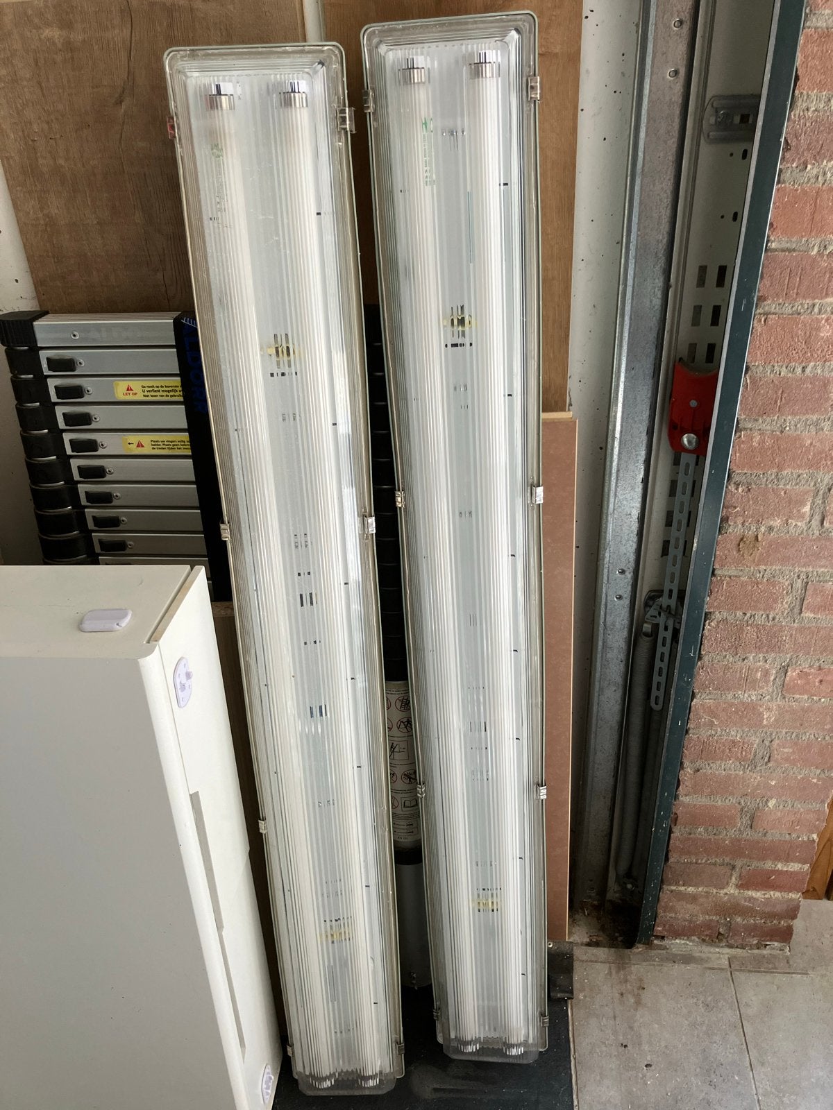 2x TL balk, Ophalen, Gebruikt, Waterbestendig, Kunststof