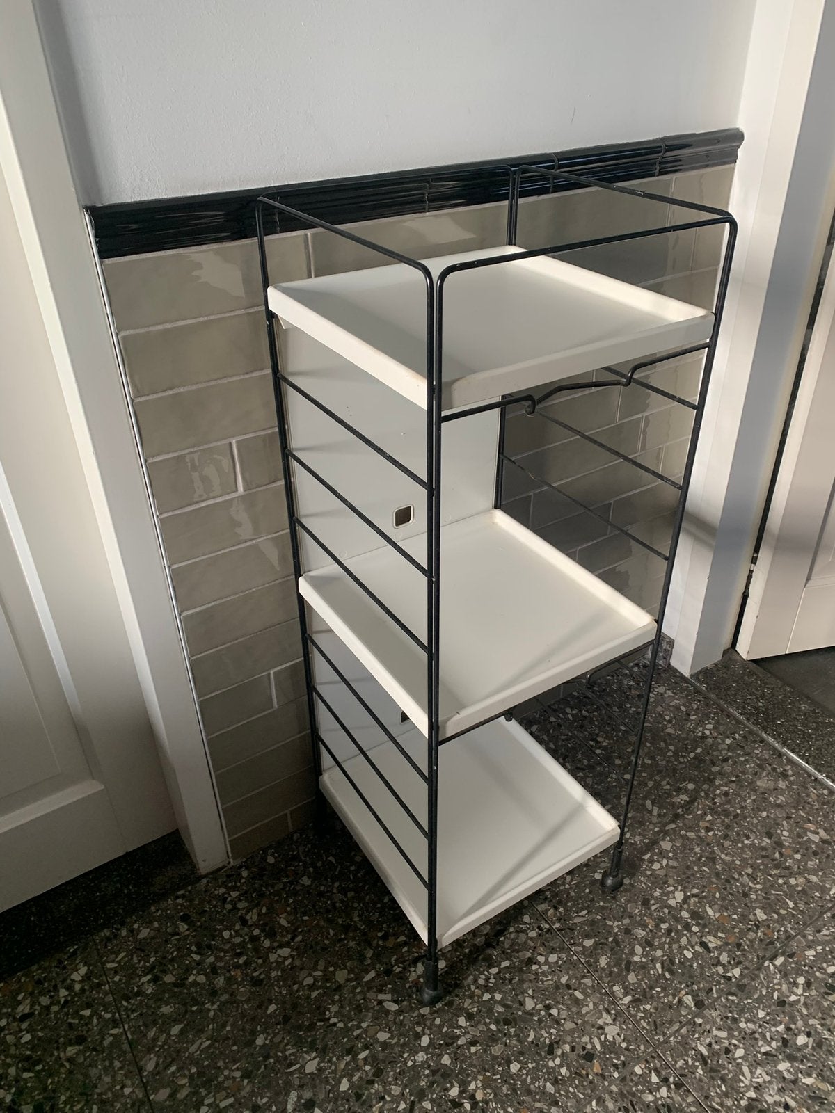 Vintage Ikea Songa rekken 4 stuks badkamer meubels, Huis en Inrichting, Ophalen, Zo goed als nieuw