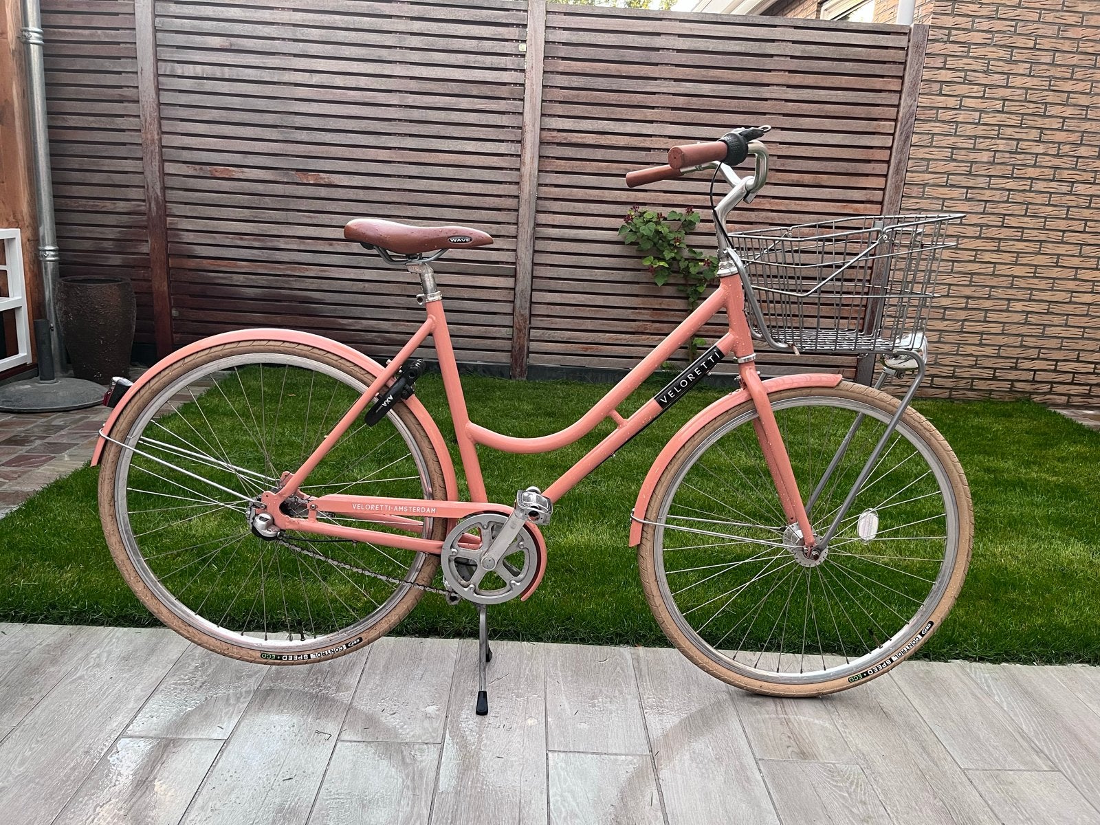 Veloretti fiets met mandje - Roze, Velgrem, 50 tot 53 cm, Ophalen, Overige merken