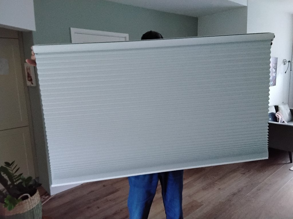 Plissegordijn VERDUISTEREND 110X195, Huis en Inrichting, Stoffering | Gordijnen en Lamellen, Ophalen, Zo goed als nieuw, 100 tot 150 cm