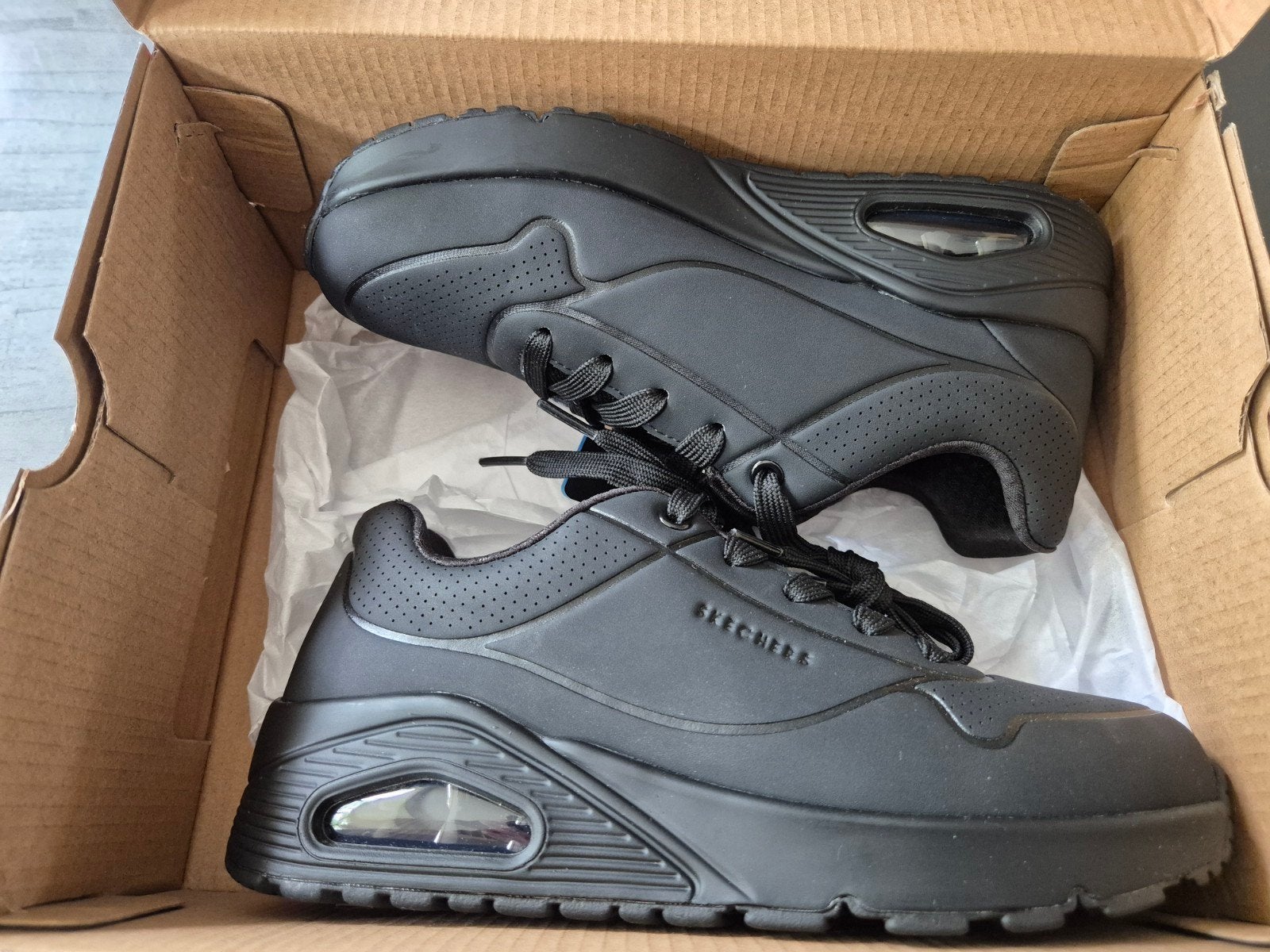 Skechers Street Uno Stand On Air sneakers maat 34 (nieuw) ma, Skechers, Zwart, Nieuw, Ophalen of Verzenden
