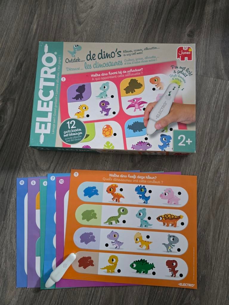 Jumbo Electro Ontdek de dino's - Leerzaam spel 2+, Ophalen, Zo goed als nieuw, Ontdekken, Met licht