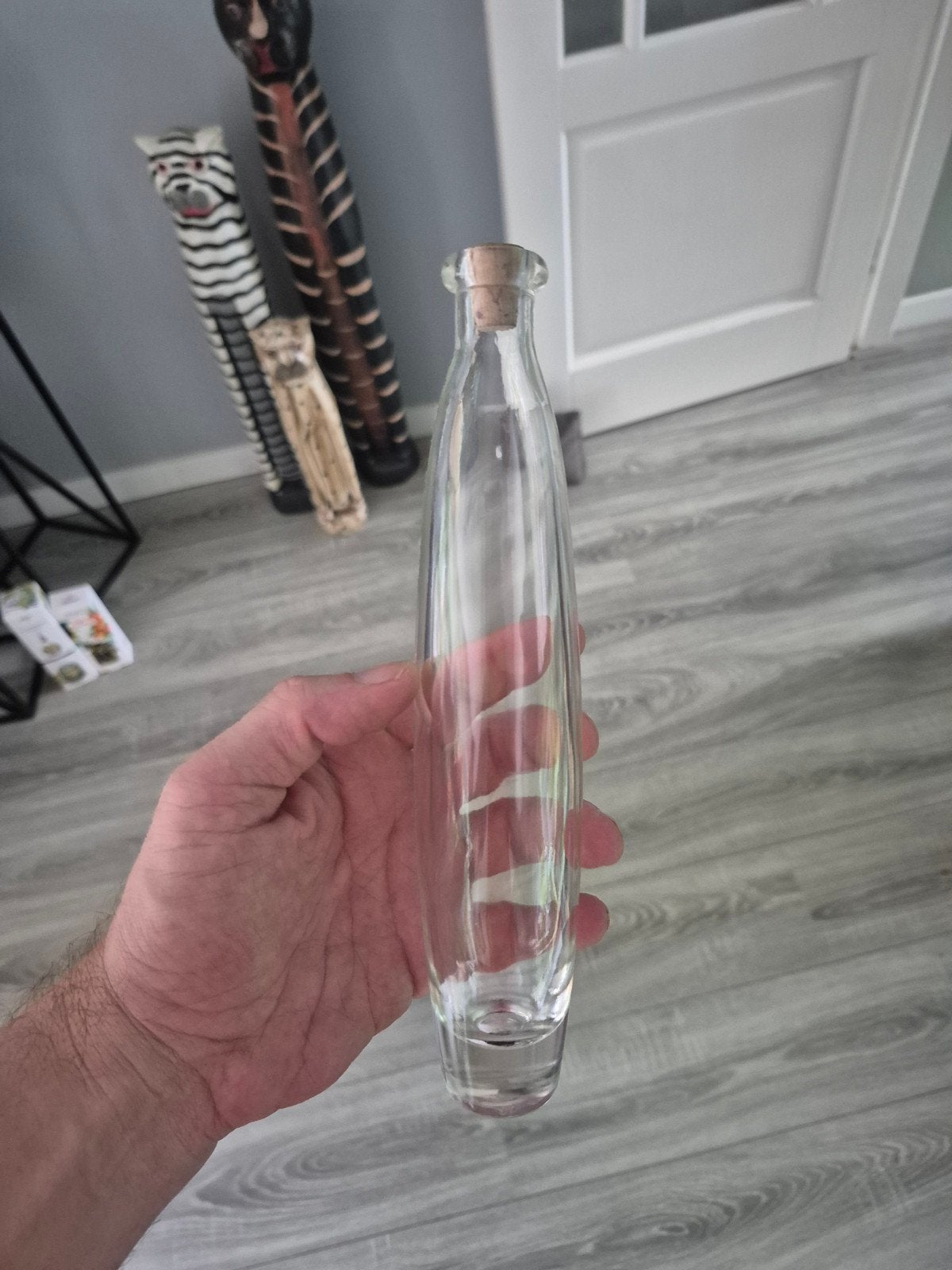 Glazen fles met kurk, 200ml, Ophalen of Verzenden