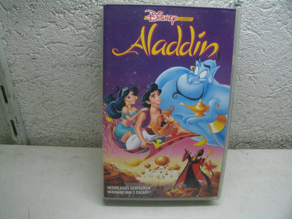 vhs 221a aladdin ned gespr, Cd's en Dvd's, Alle leeftijden, Ophalen of Verzenden, Gebruikt