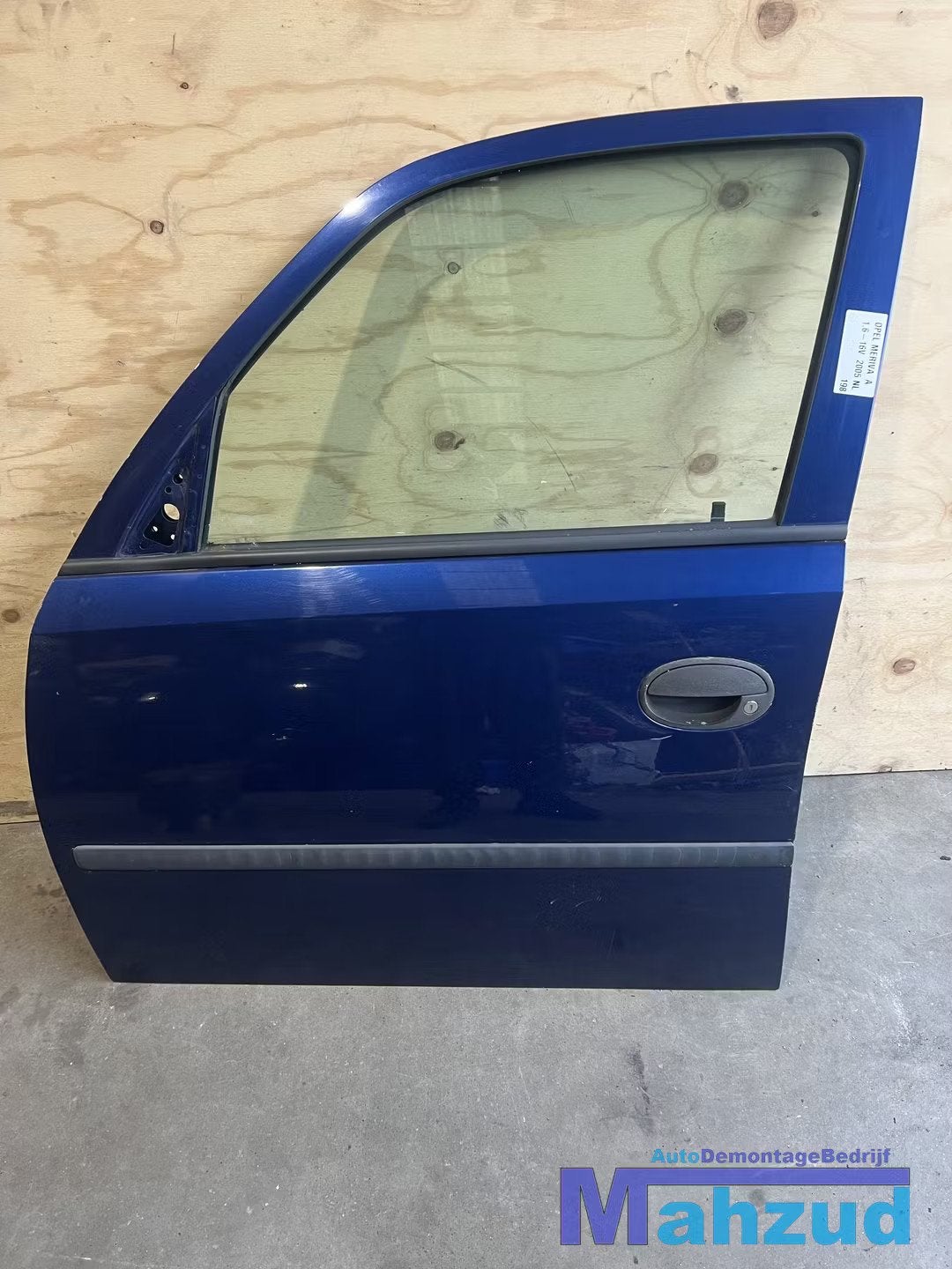 OPEL MERIVA A Z21B Blauw Links voor deur portier 2003-2010, Gebruikt, Deur, Opel Automobile GmbH, Ophalen of Verzenden