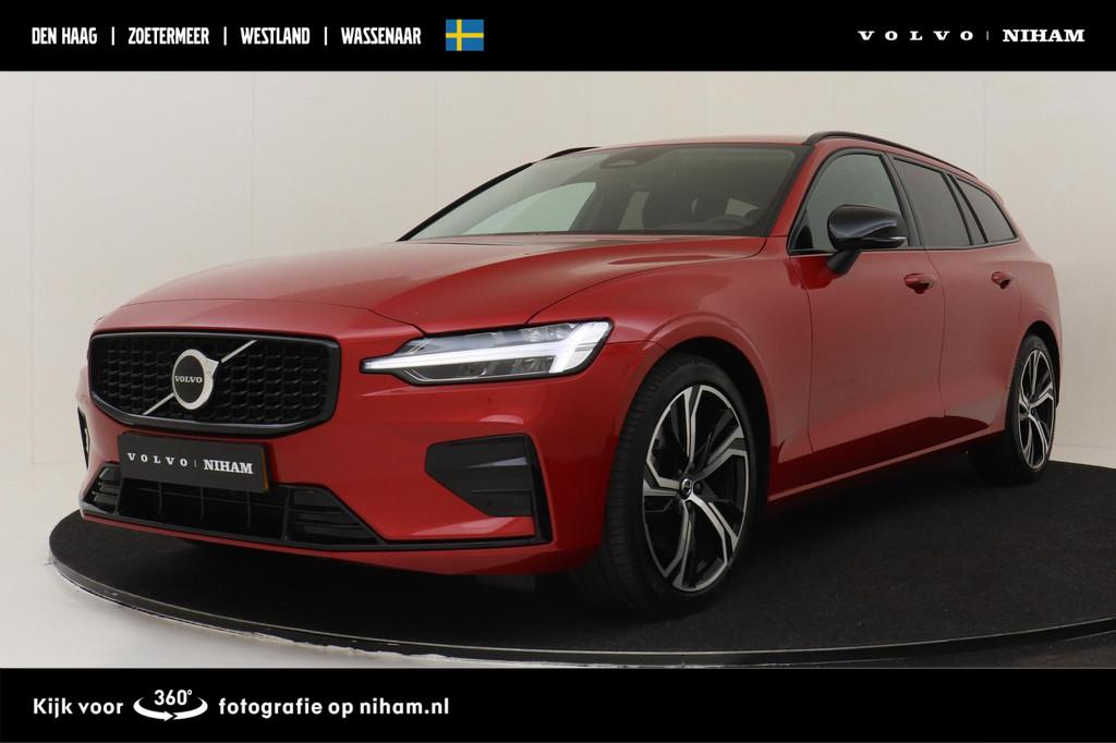 Volvo V60 B4 (M-HYBRID) PLUS DARK -GEVENT.LEDER|CAMERA|TREKH, Auto's, Volvo, 12 maanden, Euro 6, 4 cilinders, 1634 kg