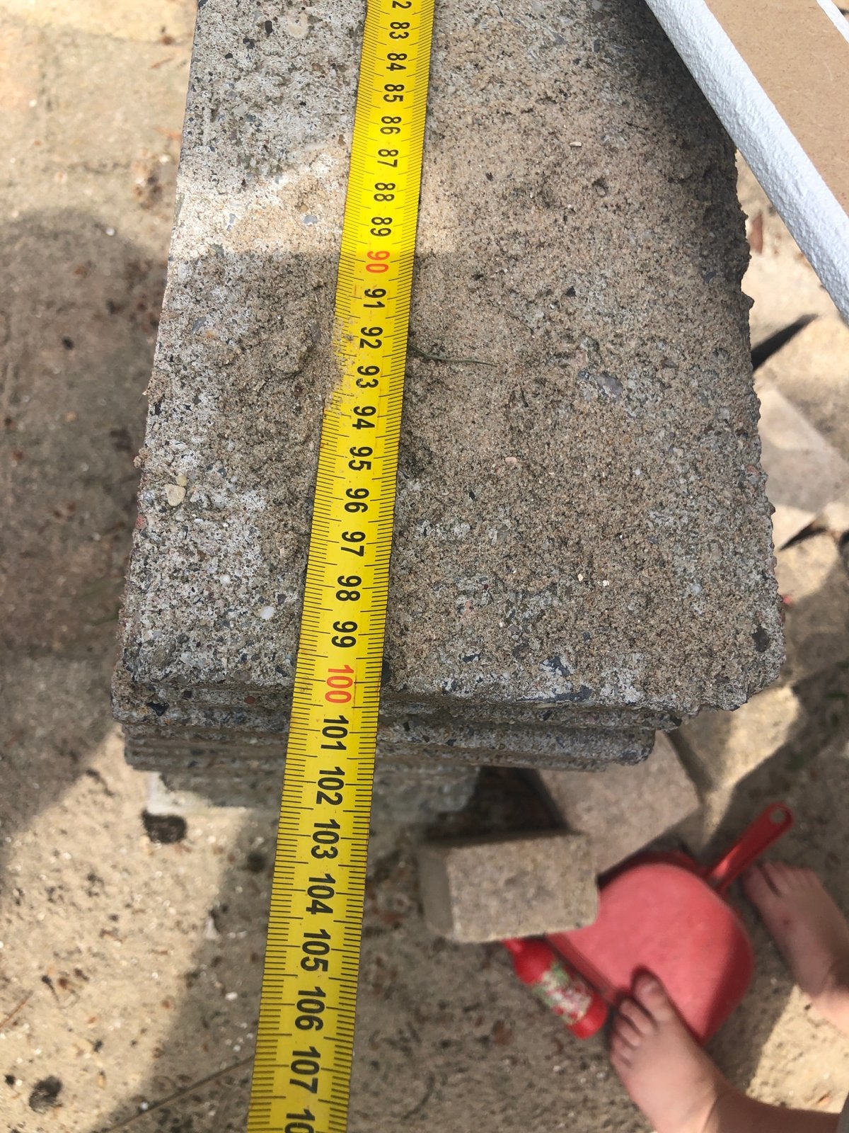 Betonbanden 100x15cm, 8 stuks, gebruikt, Ophalen, Gebruikt, Beton