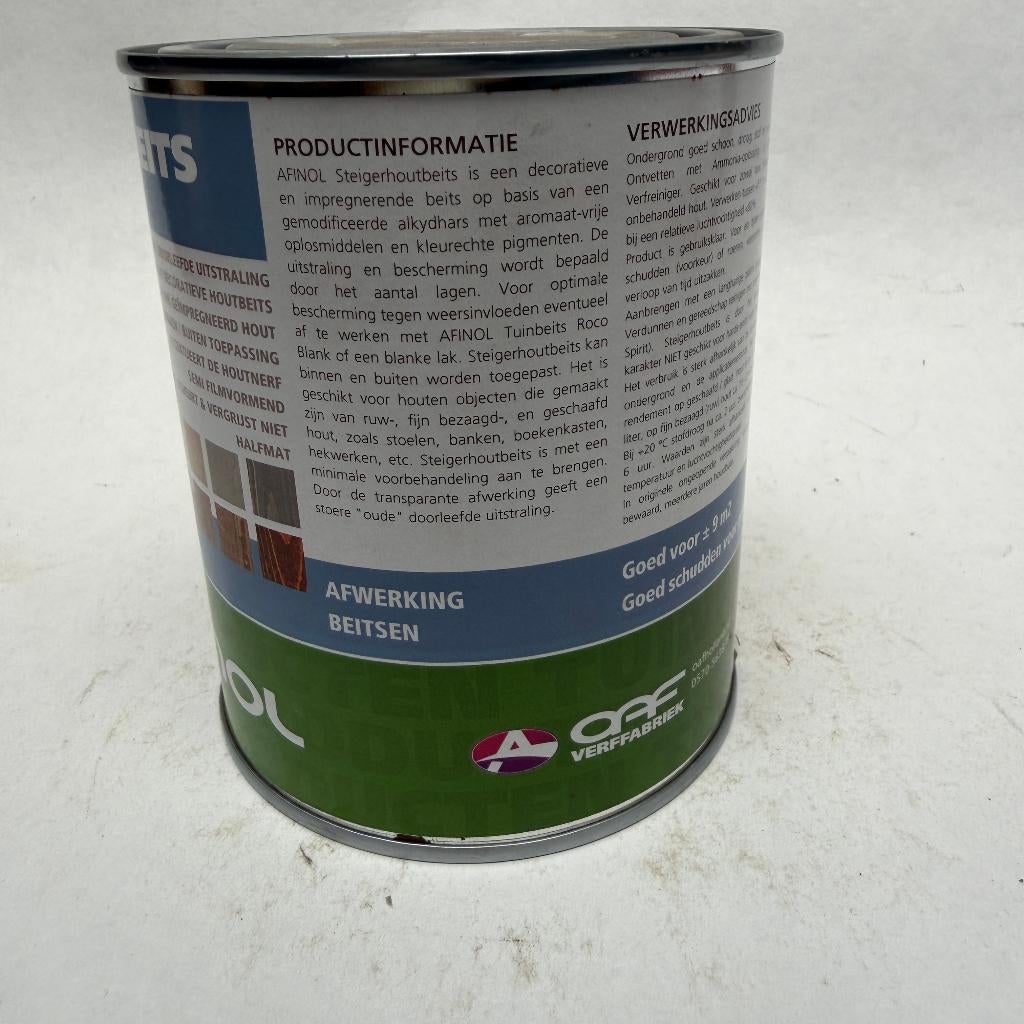 Afinol Steigerhoutbeits Hout Beits Lak Cement Wash 750ml, Nieuw, Beits, Afinol, Grijs