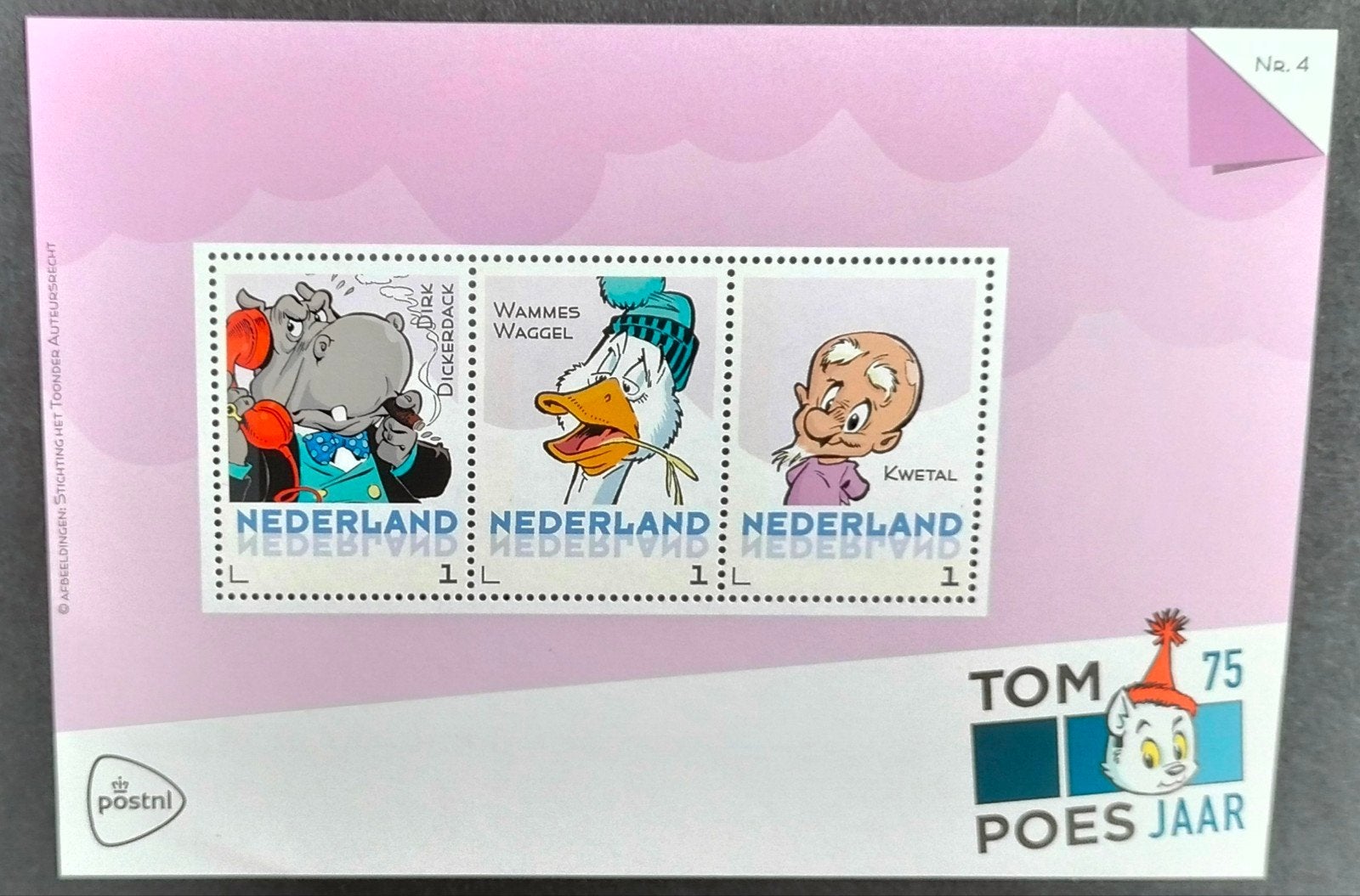 Persoonlijke Postzegels Vel Tom Poes 75 Jaar Postfris., Postzegels en Munten, Postzegels | Nederland, Verzenden, Postfris