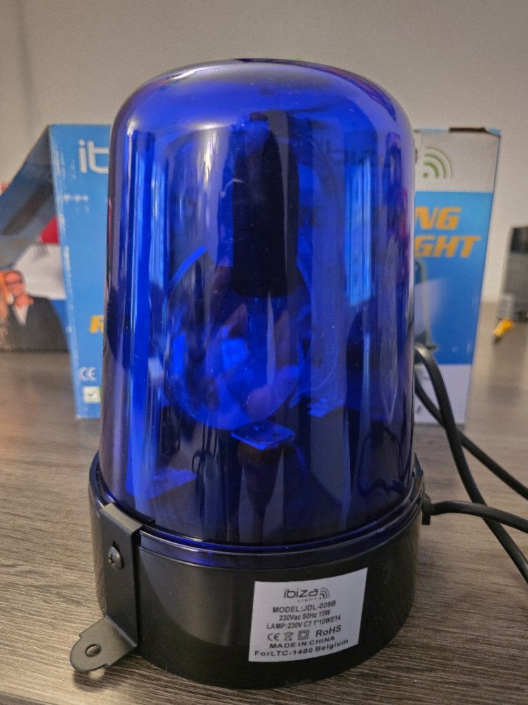 2x Zwaailicht Blauw (nieuw), Muziek en Instrumenten, Licht en Laser, Ophalen of Verzenden, Nieuw, Licht