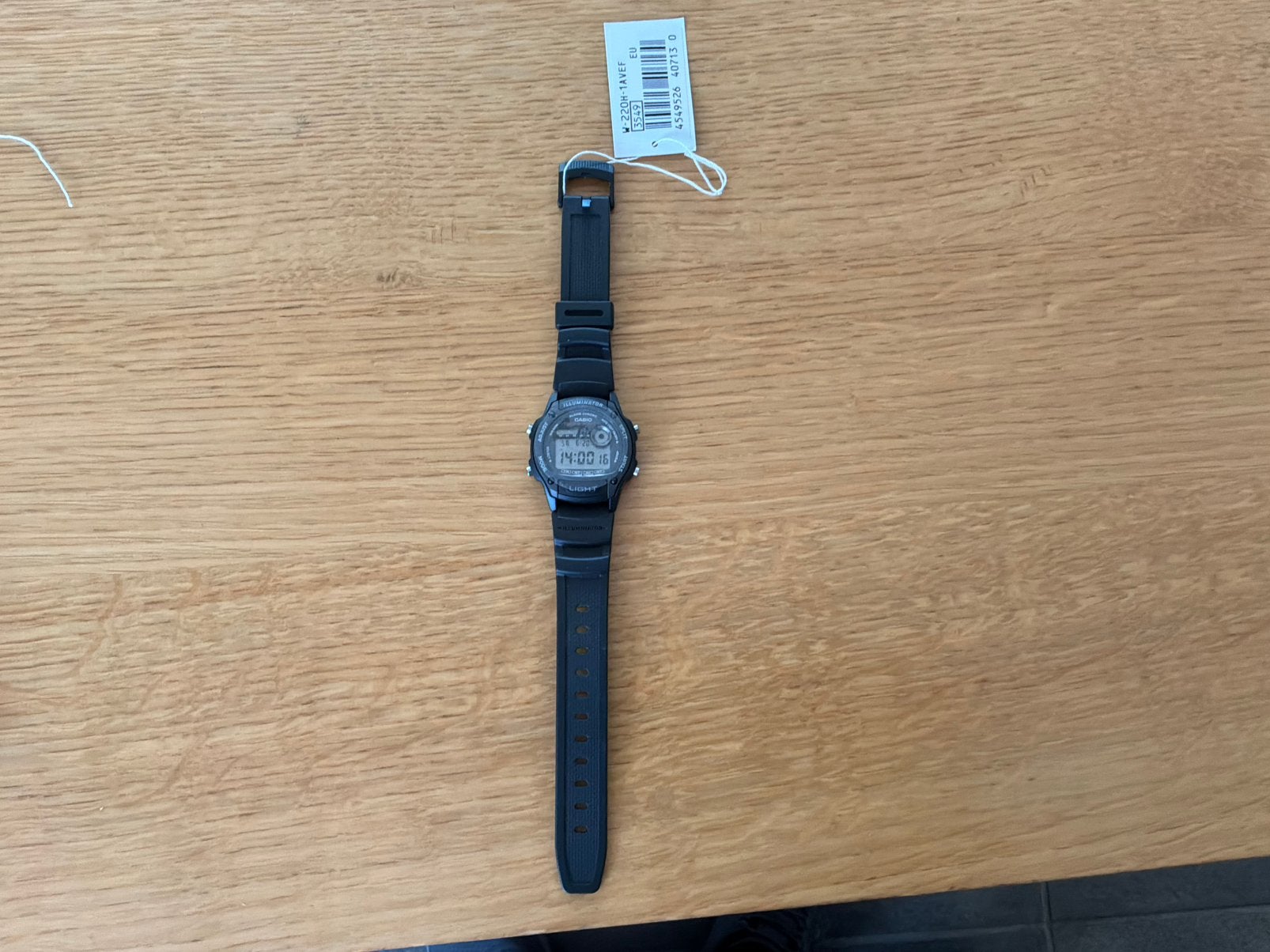 Casio digitale horloge 50m waterdicht, Ophalen, Casio, Polshorloge, Nieuw