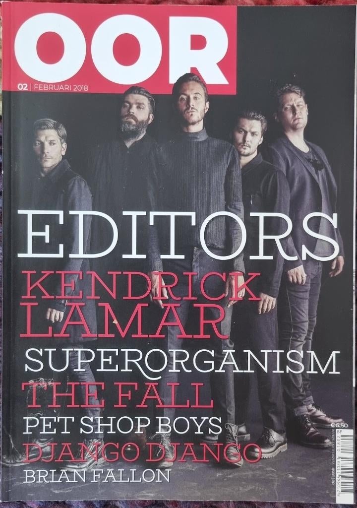 OOR 02-2018 Editors Kendrick Lamar Pet Shop Boys Django, Ophalen of Verzenden, Zo goed als nieuw, Muziek, Film of Tv