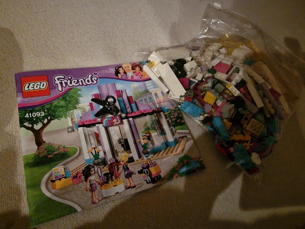 Lego Friends kapsalon 41093, Ophalen of Verzenden, Zo goed als nieuw, Complete set, Lego