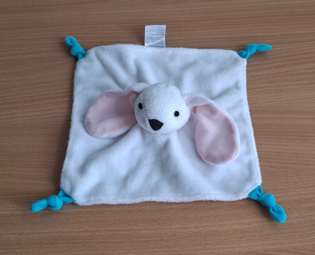 Knuffeldoekje, Knuffel van Nutricia, Wit Konijn, Ophalen of Verzenden, Zo goed als nieuw, Met label, Knuffeldoekje