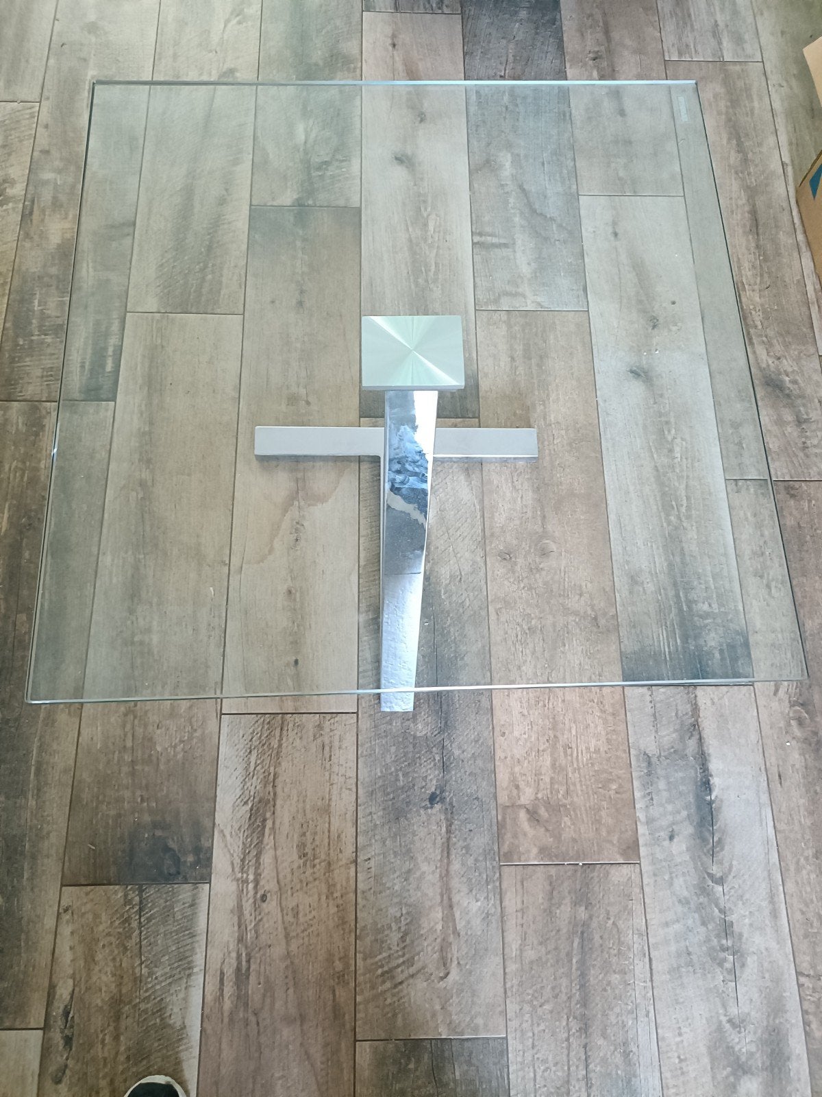 Bijzettafel, Ophalen, Glas, 45 tot 60 cm
